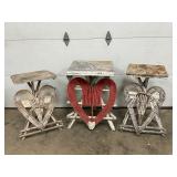 Early Folk Heart Tables