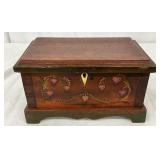 Hand-crafted wooden chest