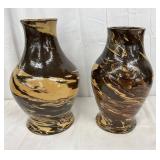 North State Pottery Swirl Vases