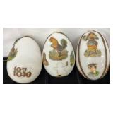 Rare 1800s Milk Glass Kugel Egg