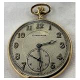 Burlington 21-Jewel Pocket Watch with 25-Year Gold-Plated Case