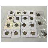 19 Liberty Head Nickels in Protective Holders