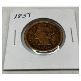 1851 United States Braided Hair Large Cent