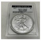 2017 Silver Eagle PCGS MS69 Premier Label