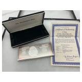 1998 $100 Franklin Quarter-Pound Silver Proof by The Washington Mint