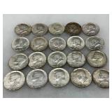 20 Kennedy Half Dollar Coins