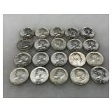 20 Uncirculated Kennedy Half Dollar Coins