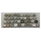 40 U.S. Silver Quarters, Various Dates and Mint Marks