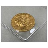 1910 Indian Head Gold 2 1/2 Dollar Coin