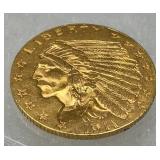 1911 United States $2.50 Indian Head Gold Coin
