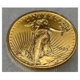 2022 American Gold Eagle $5 Coin, 1/10 oz Fine Gold