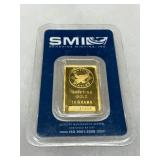 Sunshine Minting 10 Gram .9999 Fine Gold Bar in Tamper-Evident Packaging