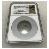 SS Central America California Gold Rush Nugget Encased by NGC (0.37g)