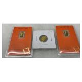 3 Gold Bars: Valcambi Suisse 1g Bars and Credit Suisse 1g Bar
