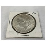 1896 Morgan Silver Dollar Coin in Protective Holder