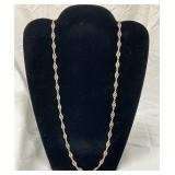 20G Gold-Toned Filigree Link Necklace 20g Silver