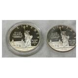 1986 Ellis Island Liberty Silver Dollars (S-Mint), Proof and Uncirculated