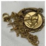 2G Gold Pendant with Chain