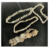 Sterling Silver Jewelry Lot, 4 Pieces, 48 Grams Total Weight