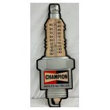 Champion Plastic Embossed Spark Plug Thermometer, 10 x 24 Inches