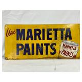 Marietta Paints Single-Sided Metal Advertising Sign, 16in x 8in