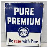 10×12 Pure Premium 1948 Porcelain Pump Plate