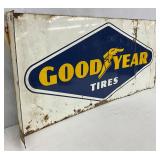 1963 Goodyear Tires 26×12 Metal Advertising Flange Sign