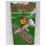 18×34  Eveready Porcelain Advertising Sign