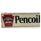 Embossed Pencoil Tin Advertising Sign, 28in x 10in
