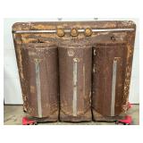 Early 3 Tank Lubster Metal Cabinet 