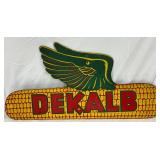 Masonite DeKalb Die Cut Sign with Winged Corn Logo, 30×15 Inches