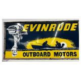 Evinrude Outboard Motors Emb. Sign by Phoenix Sign Co., 82in x 41in