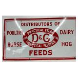 SSP D&G Feeds Advertising Sign, 54in x 30in
