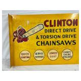 Clinton Chainsaws DS Metal Flange Sign
