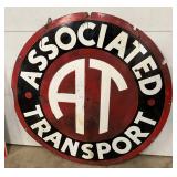 48-Inch Porc. Associated Transport Truck Sign