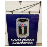 43x49 Mobil 1 DS Metal Sign with Bracket