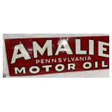 Amalie Pennsylvania Motor Oil Metal Sign, 35 1/2 x 12in. 