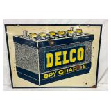 28 x 20 Delco Dry Charge DS Advertising Sign