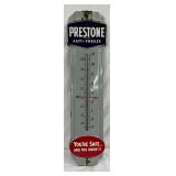 Porc. Prestone Anti-Freeze Advertising Thermometer, 36 x 9 In.