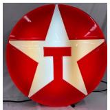Lexan Texaco Star Gas Station Light-Up  Sign, 33in