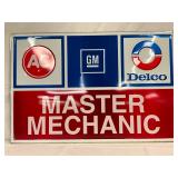 GM Emb. Self-Framed Metal Sign, 36 x 24in. 
