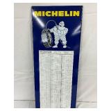 Michelin Porcelain Single-Sided Sign, 13 1/2 x 33 Inches