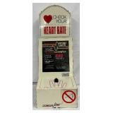 Coin-Operated Heart Rate Tester, 10 x 26 Inches