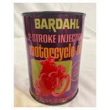 Full 1 Quart Bardahl 2-Stroke Injection Motorcycle Oil Can