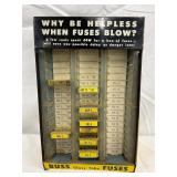 Buss Fuses Metal Display Case with Glass Tube Fuses, 6 x 10 