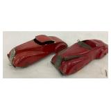 Metal Toy Cars, Red Finish, 6×2 Inches