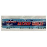 Blue Streak Battery Cables Metal Rack With Hooks, 30×6.5 Inches