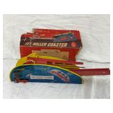 Wolverine Jet Roller Coaster Tin Toy with Original Box, 16 1/2×4 1/2 Inches