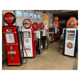 COLLECTION GAS PUMPS WITH GLOBES