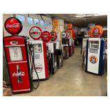 COLLECTION GAS PUMPS WITH GLOBES